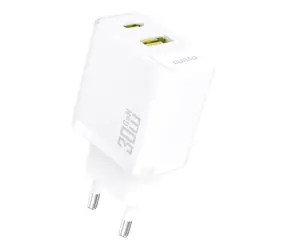 Dudao A27TEU síťová nabíječka bílá / USB-A / USB-C / 30W
