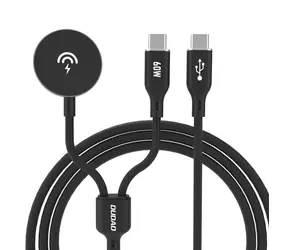 Dudao A12MaxC 2v1 nabíječka pro Apple Watch / USB-C / 1.2 m / 60 W / černá