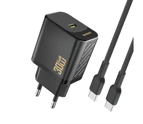 Dudao A27PCEU síťová nabíječka s kabelem černá / USB-C / 30W