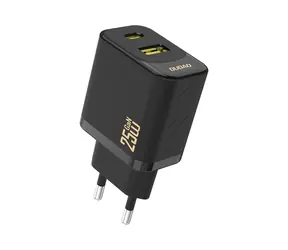 Dudao A26T síťová nabíječka černá / USB-A / USB-C / 25W