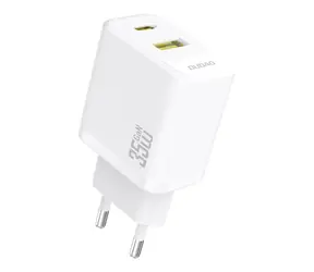 Dudao A27 Max síťová nabíječka bílá / USB-A / USB-C / 35W
