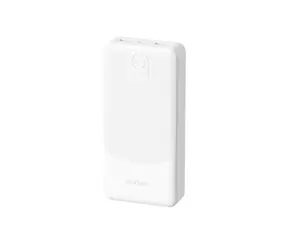 Dudao K10 10000mAh bílá / Powerbanka / 2.4A / 2x USB-A 