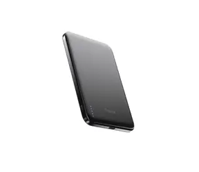 BMX SolidSafe™ Air Titanium 5K Qi2 bezdrátová magnetická powerbanka černá / 5000 mAh / 20W / 1x USB-C