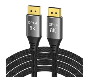 PremiumCord DisplayPort 1.4 přípojný kabel M-M 2 m černá / 8K@60Hz / zlacené konektory