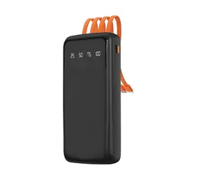 Dudao K6Pro 10000mAh černá / Powerbanka / USB-C kabel / Lighting
