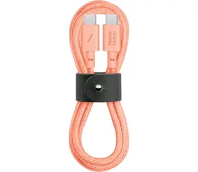 Native Union Belt Cable USB-C 1.2m 60 W růžová