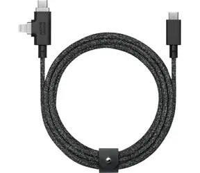 Native Union Belt Cable Duo Pro USB-C/USB-C/Lightning 2.4m 240 W cosmos