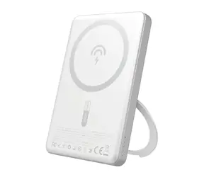 Dudao K28S 5000mAh stříbrná / Powerbanka / USB-C / MagSafe / Stojánek / 20W