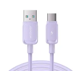 Rozbaleno - Joyroom S-AC027A14 Nabíjecí kabel USB-A (M) - USB-C (M) 3A 1.2m fialová / rozbaleno