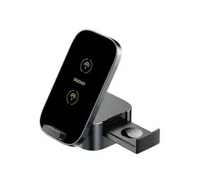 Dudao A11Pro 3v1 / Bezdrátová indukční nabíječka pro telefon,sluchátka,hodinky / USB-C / 15W / černá