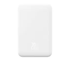 Rozbaleno - Baseus P10022107223-00 bílá / Powerbanka / 5000mAh / USB-C / MagSafe / 20W / rozbaleno