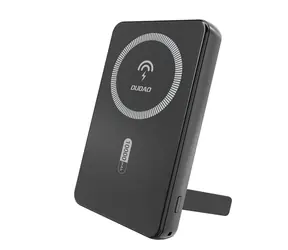 Dudao K14S 10000mAh černá / Powerbanka / MagSafe se stojánkem / USB-A / USB-C / 20W