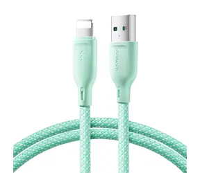Joyroom Multi-Color Series S-A34 Nabíjecí kabel USB-A (M) - Lightning (M) 3A 1m zelená