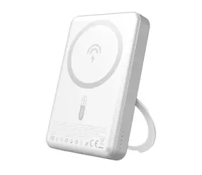 Dudao K28 10000mAh stříbrná / Powerbanka / MagSafe s pouzdrem a stojánkem / 22.5W