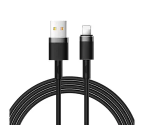 Joyroom Liquid Silicone Data Cable Nabíjecí kabel USB-A (M) - Lightning (M) 2.4A 1.2m černá