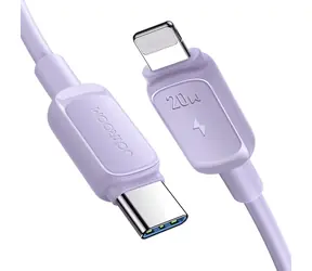 Joyroom Multi-Color Series A14 Nabíjecí kabel USB-C (M) - Lightning (M) 20W 1.2m fialová