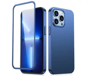 Joyroom JR-BP928 Zadní Kryt pro Apple iPhone 13 Pro Max + ochranné sklo modrá