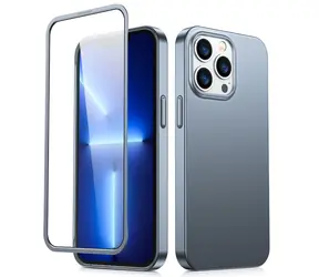 Joyroom JR-BP928 Zadní Kryt pro Apple iPhone 13 Pro Max + ochranné sklo šedá