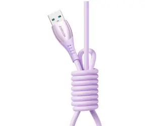 Joyroom S-A59 Vibrant Series Nabíjecí kabel USB-A (M) - USB-C (M) 3A 1.2m fialová