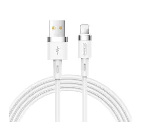 Joyroom Liquid Silicone Data Cable Nabíjecí kabel USB-A (M) - Lightning (M) 2.4A 1.2m bílá