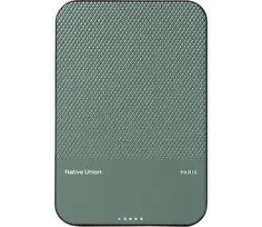 Native Union (Re)Classic Magnetic Power Bank Qi2 5000mAh zelená / Powerbanka / USB-C / Qi2 / MagSafe