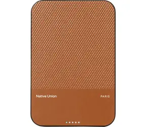 Native Union (Re)Classic Magnetic Power Bank Qi2 5000mAh hnědá / Powerbanka / USB-C / Qi2 / MagSafe