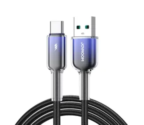 Joyroom S-A42 Crystal-Clear Series Nabíjecí kabel USB-A (M) - USB-C (M) 3A 1.2m černá