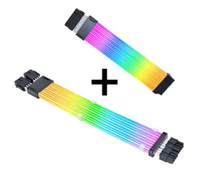 Lian Li Strimer Wireless 24-Pin RGB Kabel pro základní desku+ovladač+2x 8pin kabel / 1x 24 pin plug / 132 LED