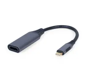Rozbaleno - Gembird adaptér USB Typ-C (M) na HDMI (F) 0.15m šedá / rozbaleno
