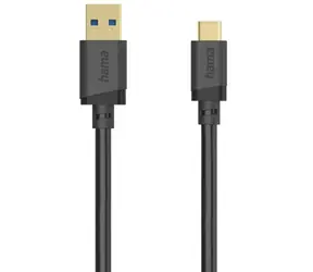Hama 202004 Kabel USB-A (M) - USB-C (M) 0.25m černá