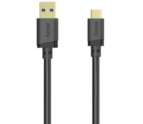 Hama 202005 Kabel USB-A (M) - USB-C (M) 0.75m černá