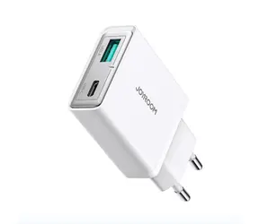 Joyroom JR-TCF14 Síťová nabíječka bílá / 1x USB-C + 1x USB-A / 20W 