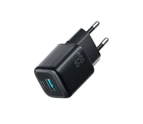 Joyroom JR-TG7 síťová nabíječka s USB-C - USB-C 1m 60W kabelem černá / USB-C + USB-A / 33W
