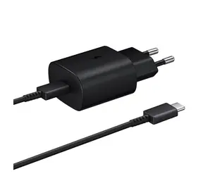 Rozbaleno - SAMSUNG Napájecí adaptér s rychlonabíjením (25W) černá / 1m kabel / USB-C / 3A  / rozbaleno