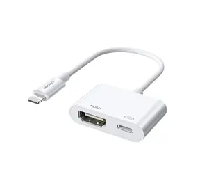 Joyroom S-H141 adaptér Lightning (M) - HDMI (F) / Lightning (F)  bílá
