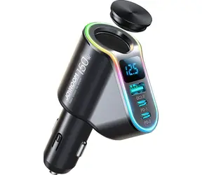 Joyroom JR-CL21 černá / Nabíječka do auta / 150W / 1x USB-A / 2x USB-C