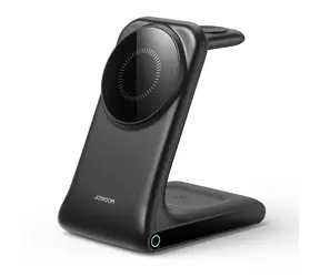 Joyroom JR-W15 Wireless Charger 3 in 1 černá / Bezdrátová nabíječka / MagSafe / 15W