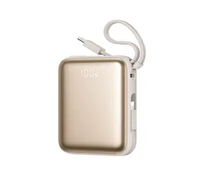 Joyroom JR-PBF27 zlatá / Powerbanka / 10000mAh / 22.5W / 1x USB-C / 1x Lightning + 1 USB-C kabel