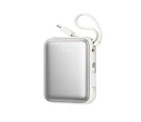 Joyroom JR-PBF27 bílá / Powerbanka / 10000mAh / 22.5W / 1x USB-C / 1x Lightning + 1 USB-C kabel