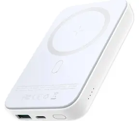 Joyroom JR-W020 bílá / Powerbanka / 10000mAh / 20W / 1x USB-A + 1x USB-C + bezdrátové nabíjení 