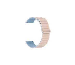 Aligator Řemínek silikonový magnetický / 22mm / růžovo-modrý