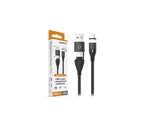 Aligator Datový kabel MAGNETIC 3A 65W / USB-C+USB/USB-C 1,5m