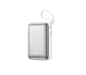 Joyroom JR-PBF29 bílá / Powerbanka / 20000mAh / 22.5W / 1x USB-C / 1x Lightning + 1x USB-C kabel