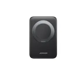 Joyroom JR-PBM12 černá / Powerbanka / 10000mAh / 22.5W / 1x USB-A + 1x USB-C + bezdrátové nabíjení / stojánek