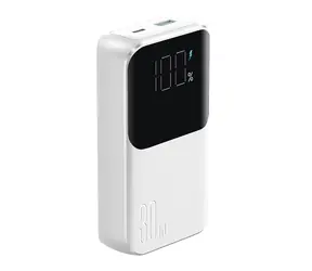 Joyroom JR-PBC06 bílá / Powerbanka / 10000mAh / 30W / 1x USB-A + 1x USB-C / kabely USB-C & Lightning