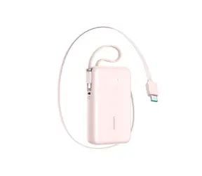 Joyroom JR-PR2L růžová / Powerbanka / 10000mAh / 35W / 1x USB-C / 1x USB-C & 1x Lightning kabel