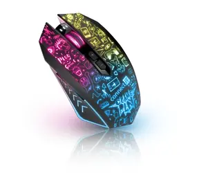 CONNECT IT DOODLE 2 PRO černá / Bezdrátová herní myš / 2.4GHz / 4800 DPI / 7 tlačítek / RGB