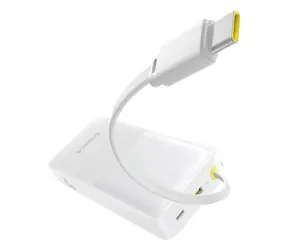 Rozbaleno - Baseus Bipow 2 20000mAh 20W bílá / Powerbanka / USB-A / USB-C / rozbaleno