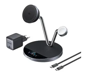 Anker Prime Bezdrátová nabíječka 3v1 černá / 25 W