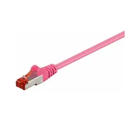 MicroConnect CAT6 S/FTP 10m růžová / LSZH